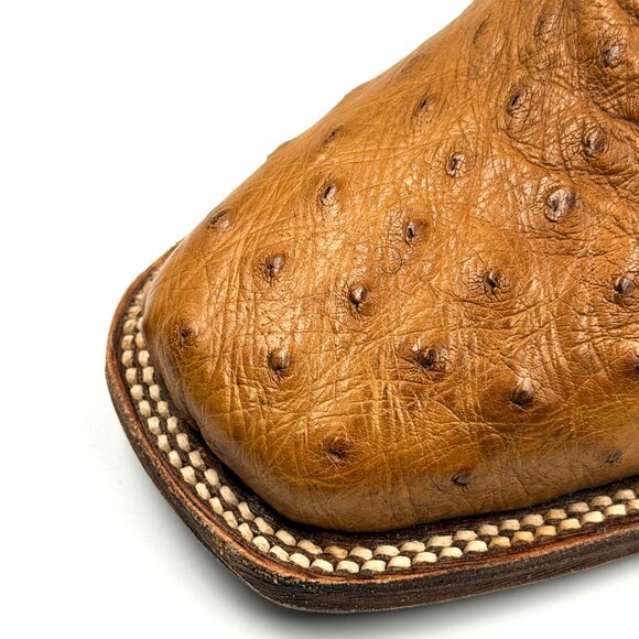 Circle G by Corral Ostrich Embroidery Square Toe Boots main image 7